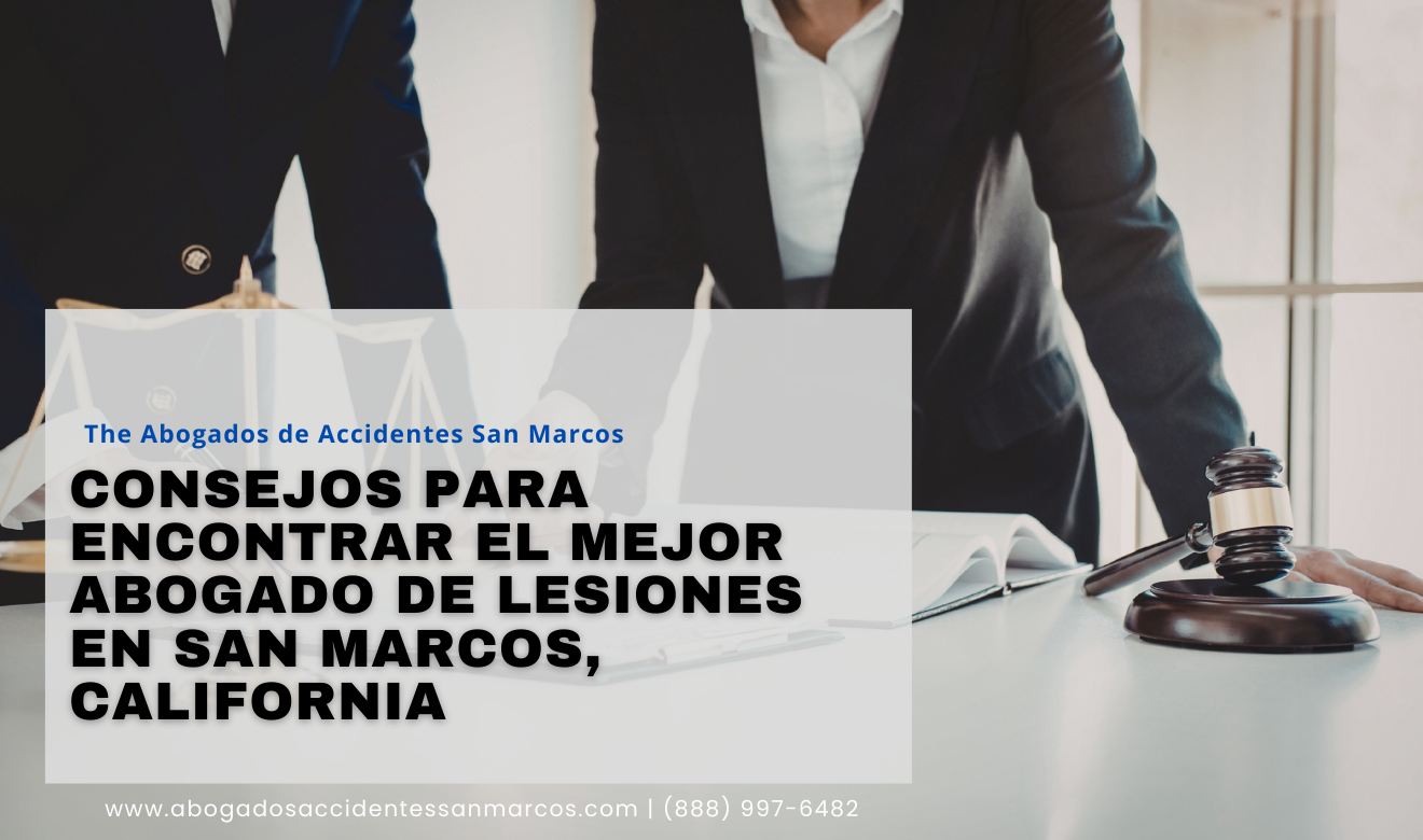cómo elegir abogado de lesiones San Marcos
